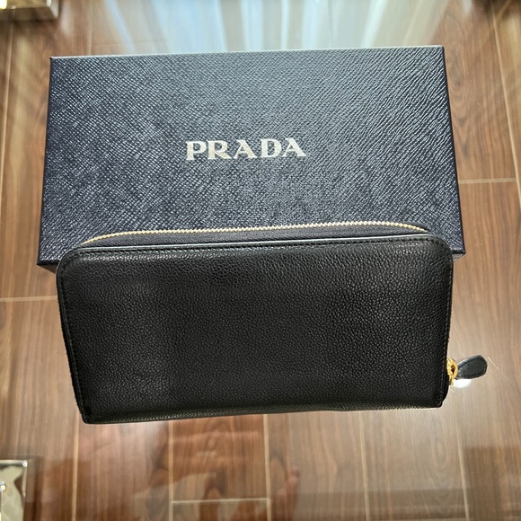 Prada Saffiano Zip Around Wallet - Picture 2 of 5
